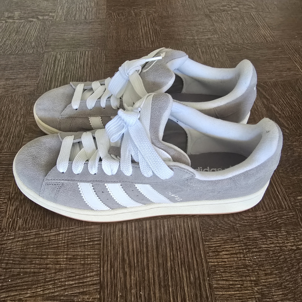 Adidas Men's Gray Campus 00s Suede Sneakers size 12